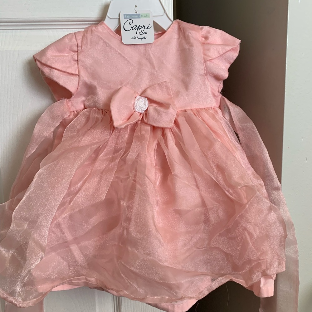 peach infant formal dress